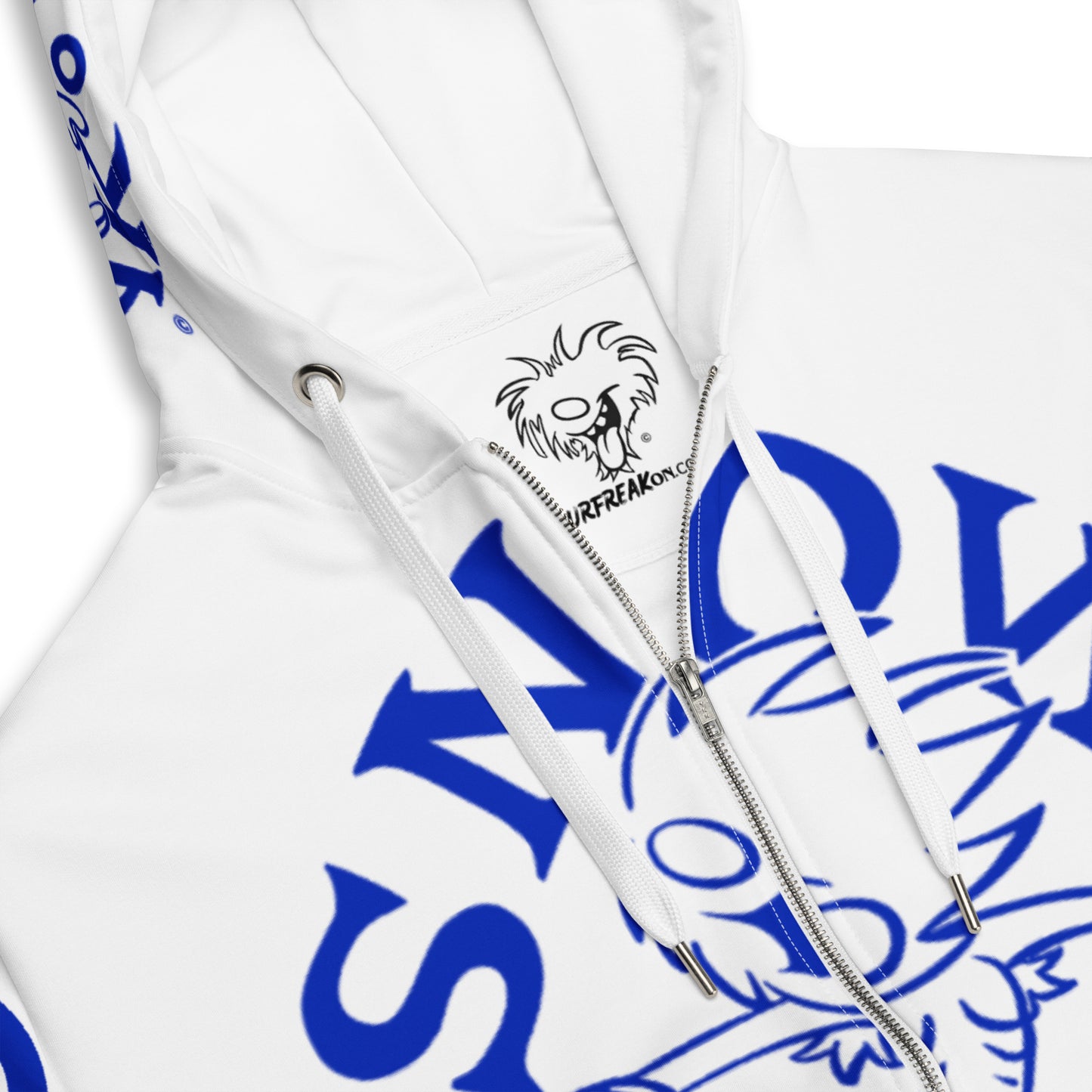 BLUE SNOW FREAK SPLASH'D© ZIP-UP HOODIE