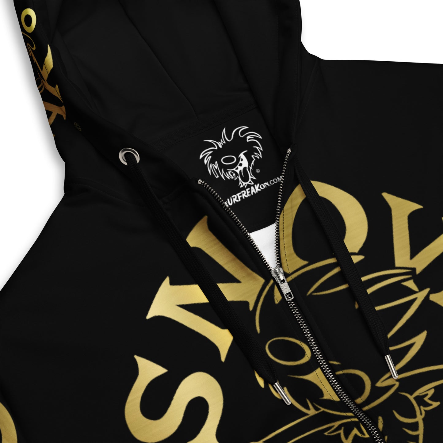 GOLD SNOW FREAK SPLASH'D© ZIP-UP HOODIE