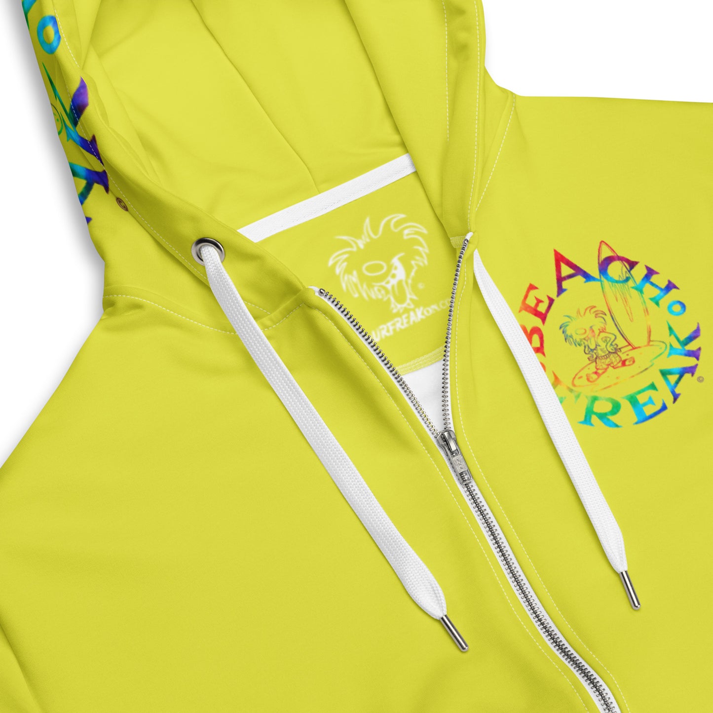 TIE-DYE BEACH FREAK© TRADITIONAL ZIP-UP HOODIE