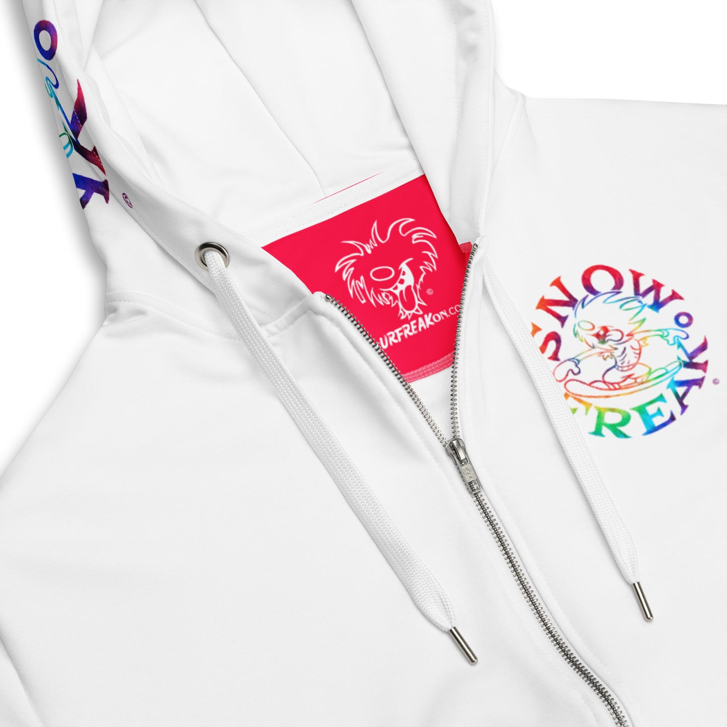 TIE-DYE SNOW FREAK© TRADITIONAL ZIP-UP HOODIE