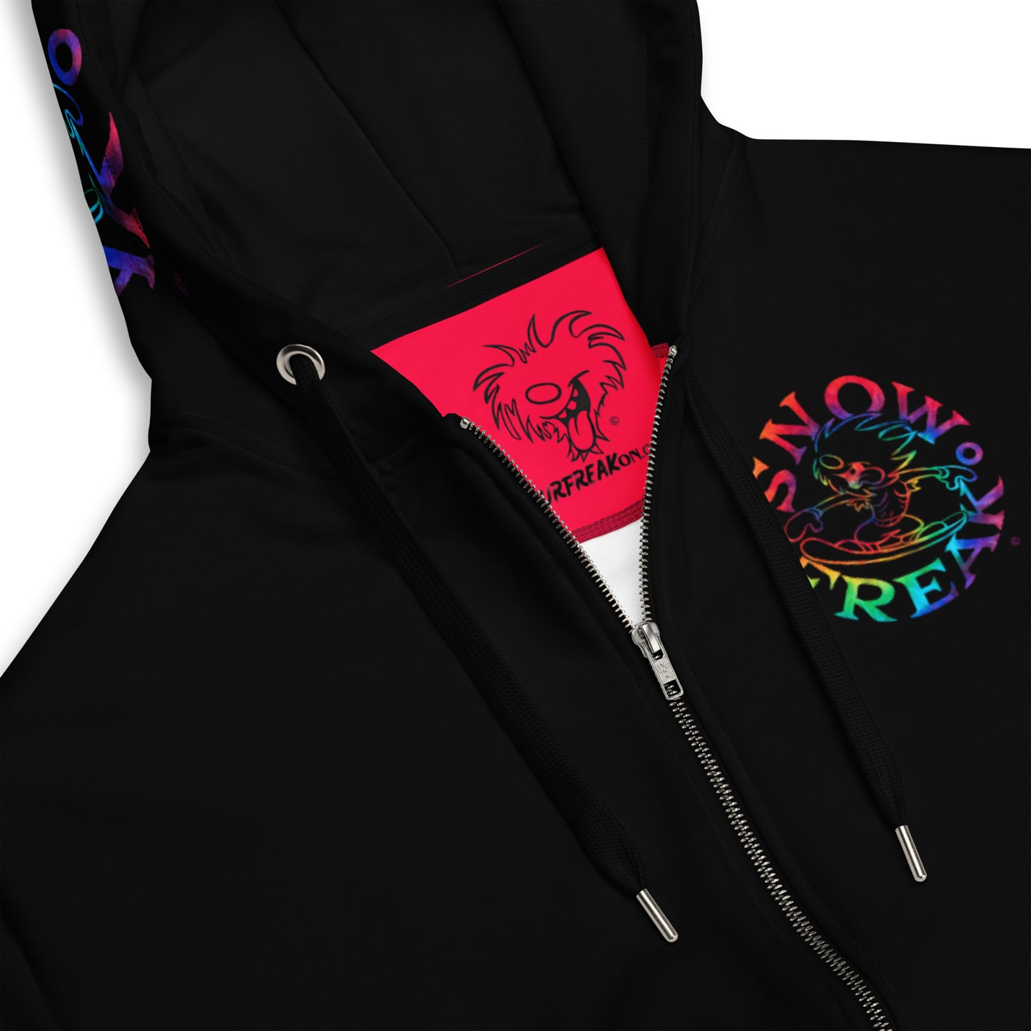 TIE-DYE SNOW FREAK© TRADITIONAL ZIP-UP HOODIE