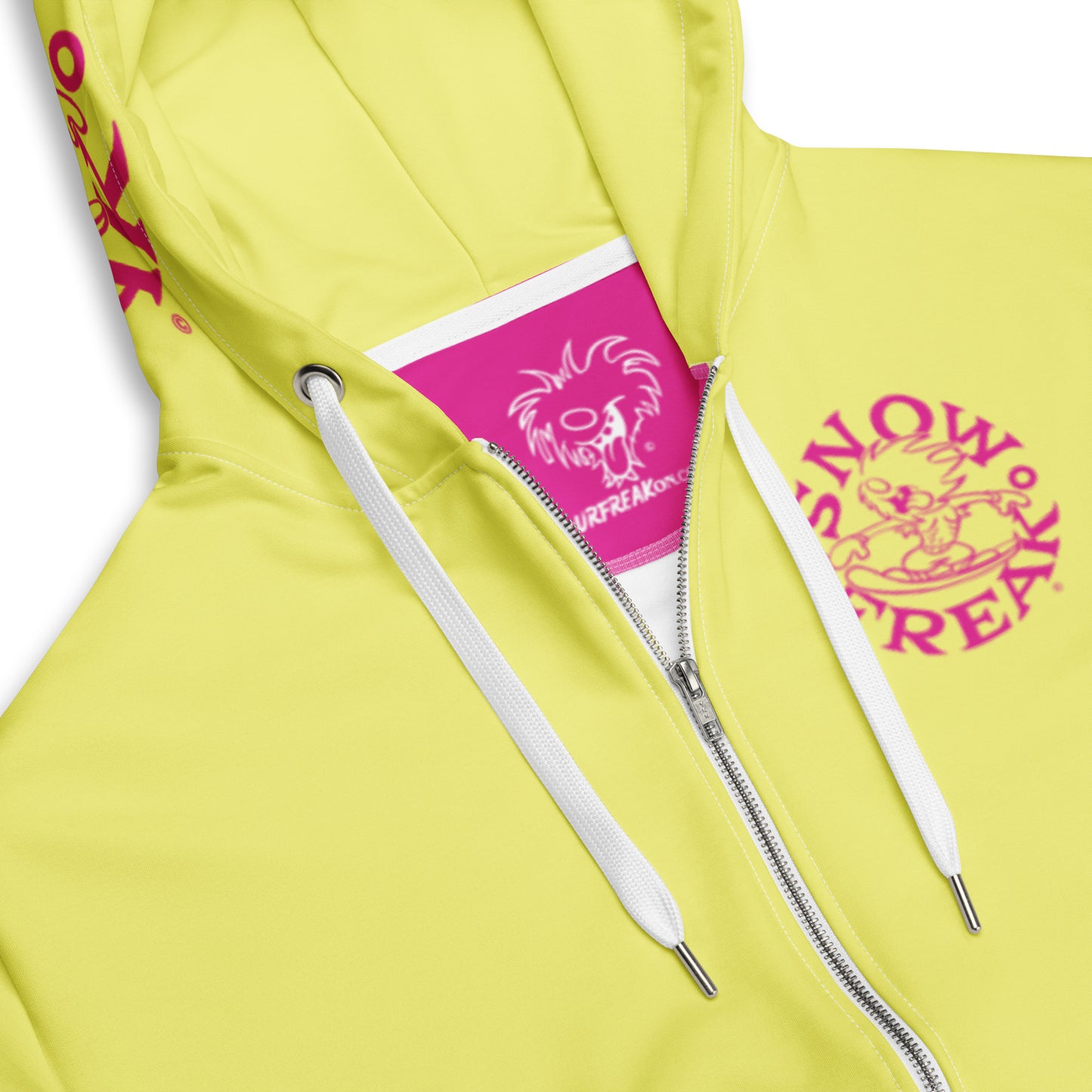PINK SNOW FREAK© TRADITIONAL ZIP-UP HOODIE