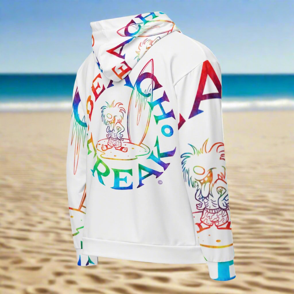 TIE-DYE BEACH FREAK© SPLASH'D© ZIP-UP HOODIE