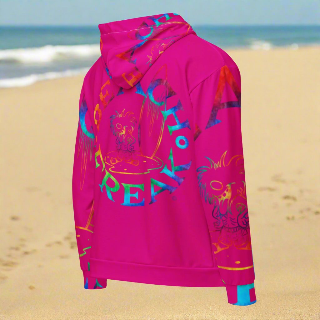 TIE-DYE BEACH FREAK© SPLASH'D© ZIP-UP HOODIE