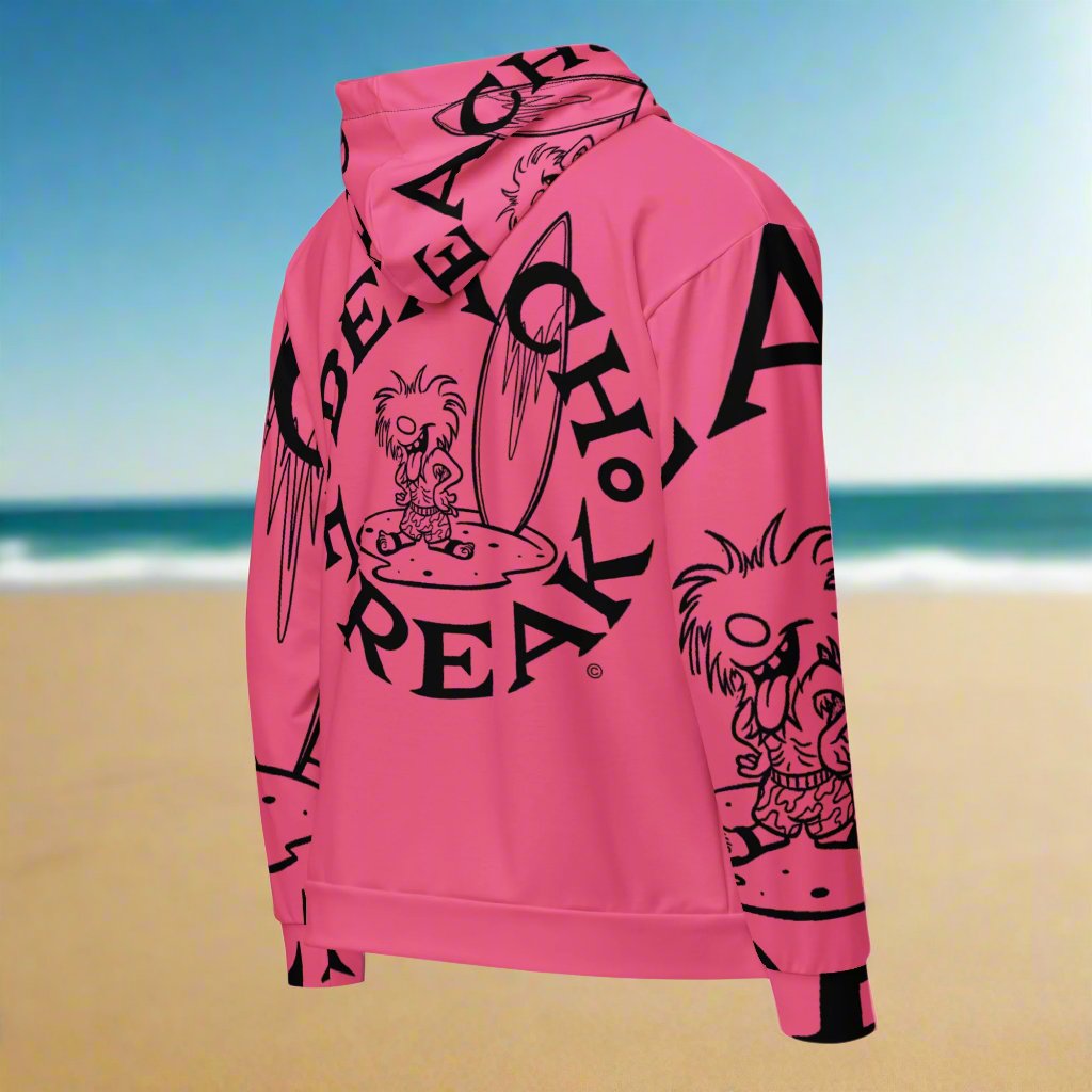 BLACK BEACH FREAK© SPLASH'D© ZIP-UP HOODIE