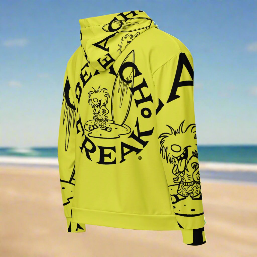 BLACK BEACH FREAK© SPLASH'D© ZIP-UP HOODIE