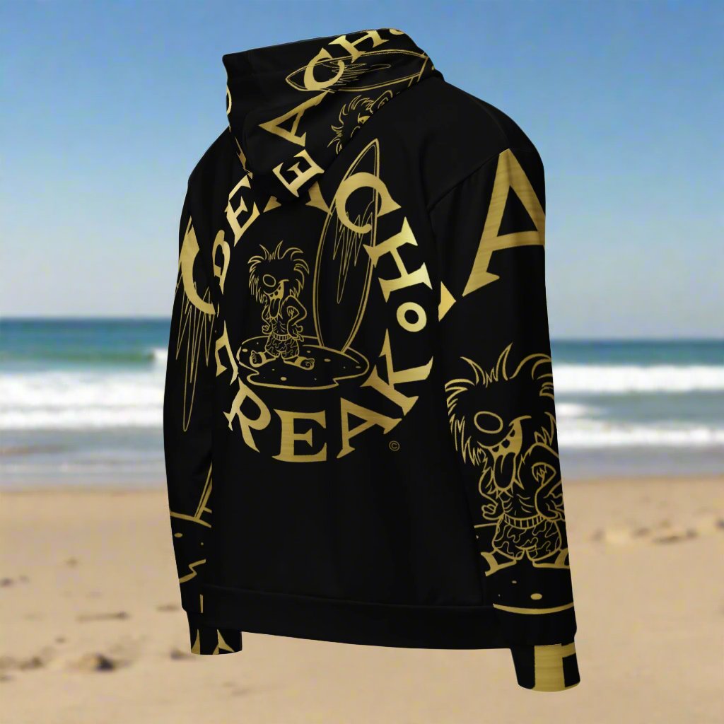 GOLD BEACH FREAK© SPLASH'D© ZIP-UP HOODIE
