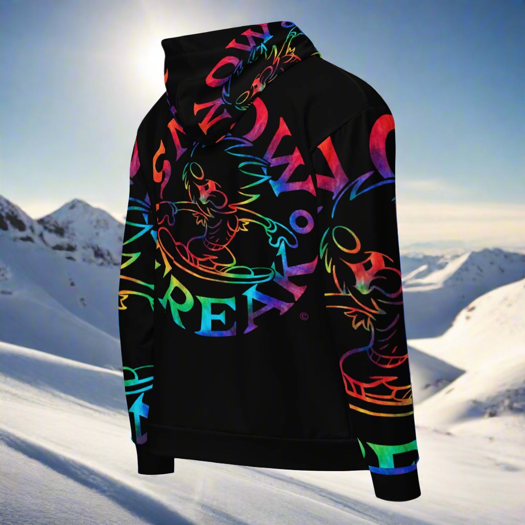 TIE-DYE SNOW FREAK© SPLASH'D© ZIP-UP HOODIE