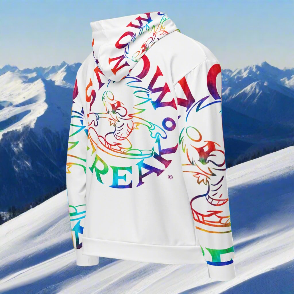 TIE-DYE SNOW FREAK© SPLASH'D© ZIP-UP HOODIE