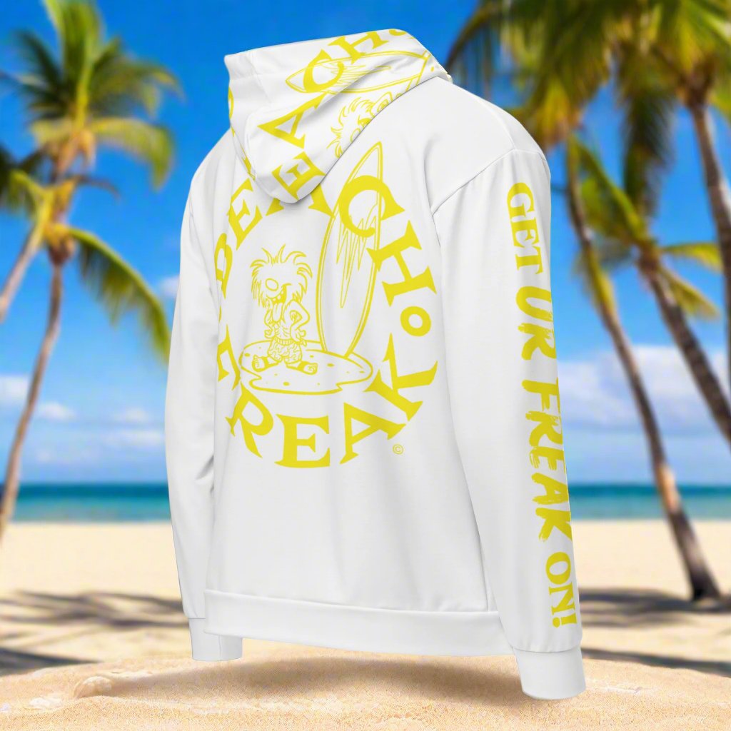 YELLOW BEACH FREAK© TRADITIONAL ZIP-UP HOODIE