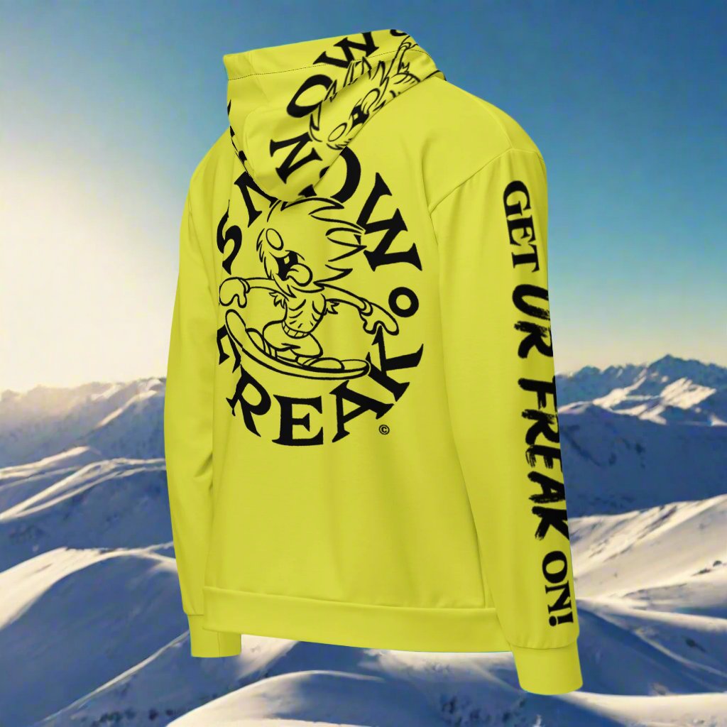 BLACK SNOW FREAK© TRADITIONAL ZIP-UP HOODIE