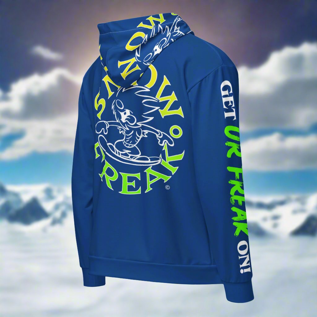 LIME & YELLOW SNOW FREAK© TRADITIONAL ZIP-UP HOODIE