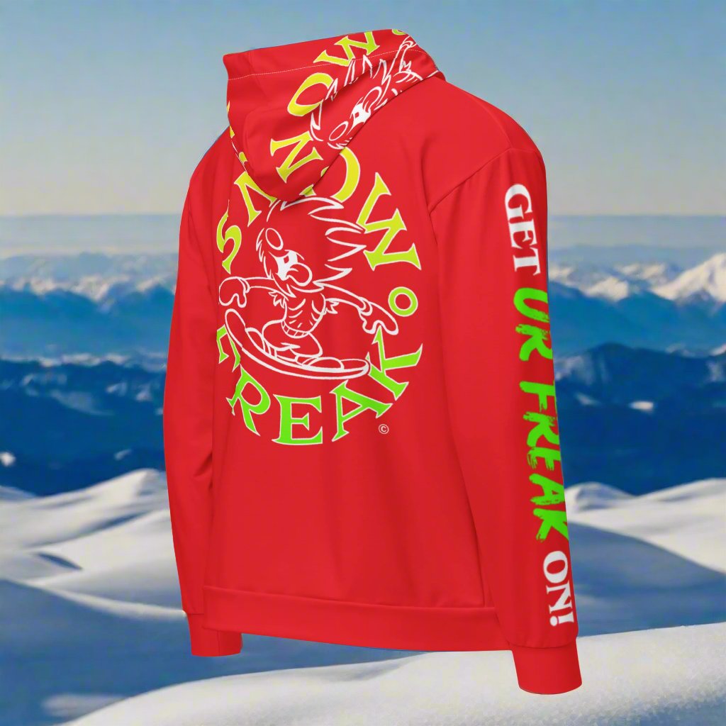LIME & YELLOW SNOW FREAK© TRADITIONAL ZIP-UP HOODIE