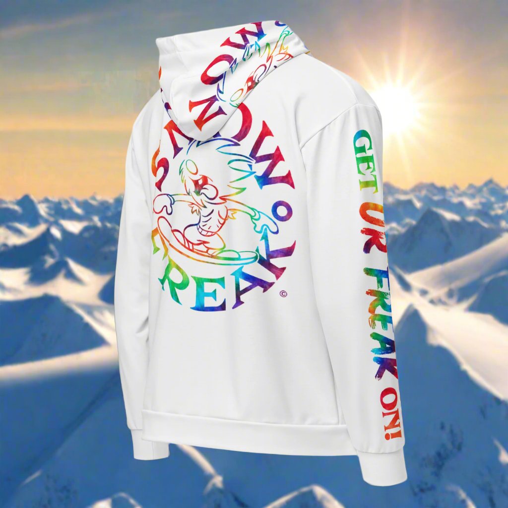 TIE-DYE SNOW FREAK© TRADITIONAL ZIP-UP HOODIE