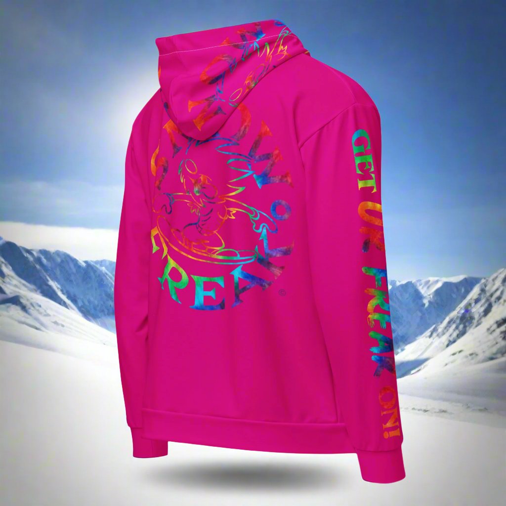 TIE-DYE SNOW FREAK© TRADITIONAL ZIP-UP HOODIE
