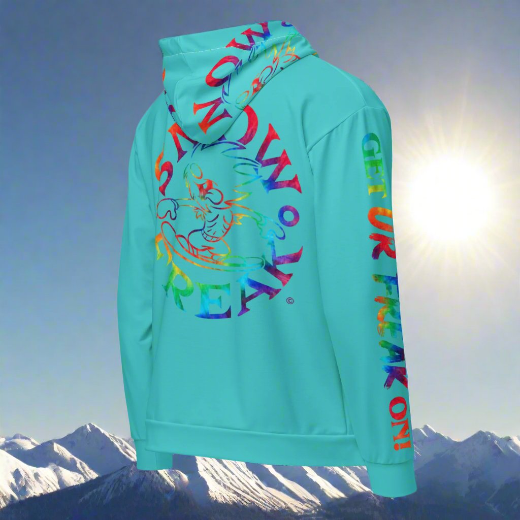 TIE-DYE SNOW FREAK© TRADITIONAL ZIP-UP HOODIE