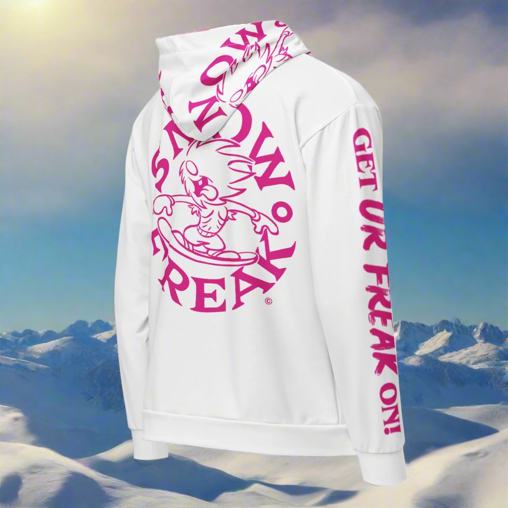 PINK SNOW FREAK© TRADITIONAL ZIP-UP HOODIE