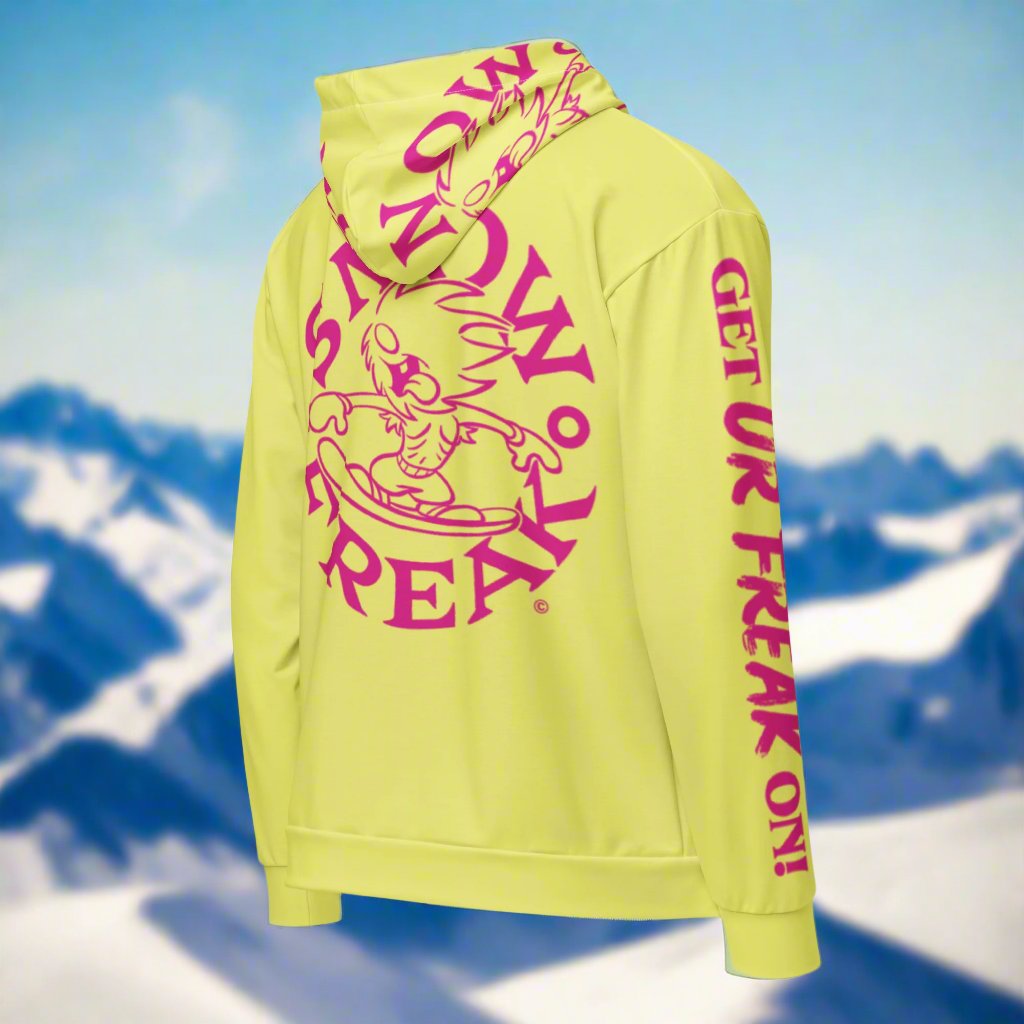 PINK SNOW FREAK© TRADITIONAL ZIP-UP HOODIE