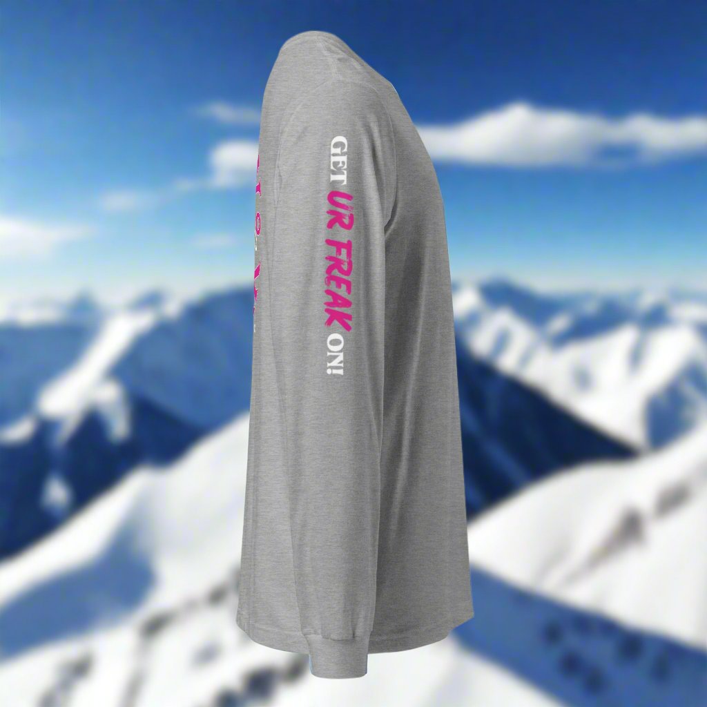 PINK & WHITE SNOW FREAK© LONG SLEEVE TEE