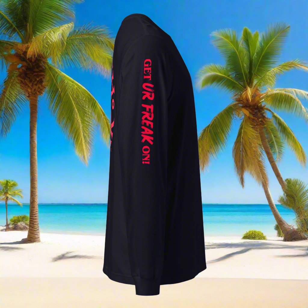 NEON RED BEACH FREAK© LONG SLEEVE TEE