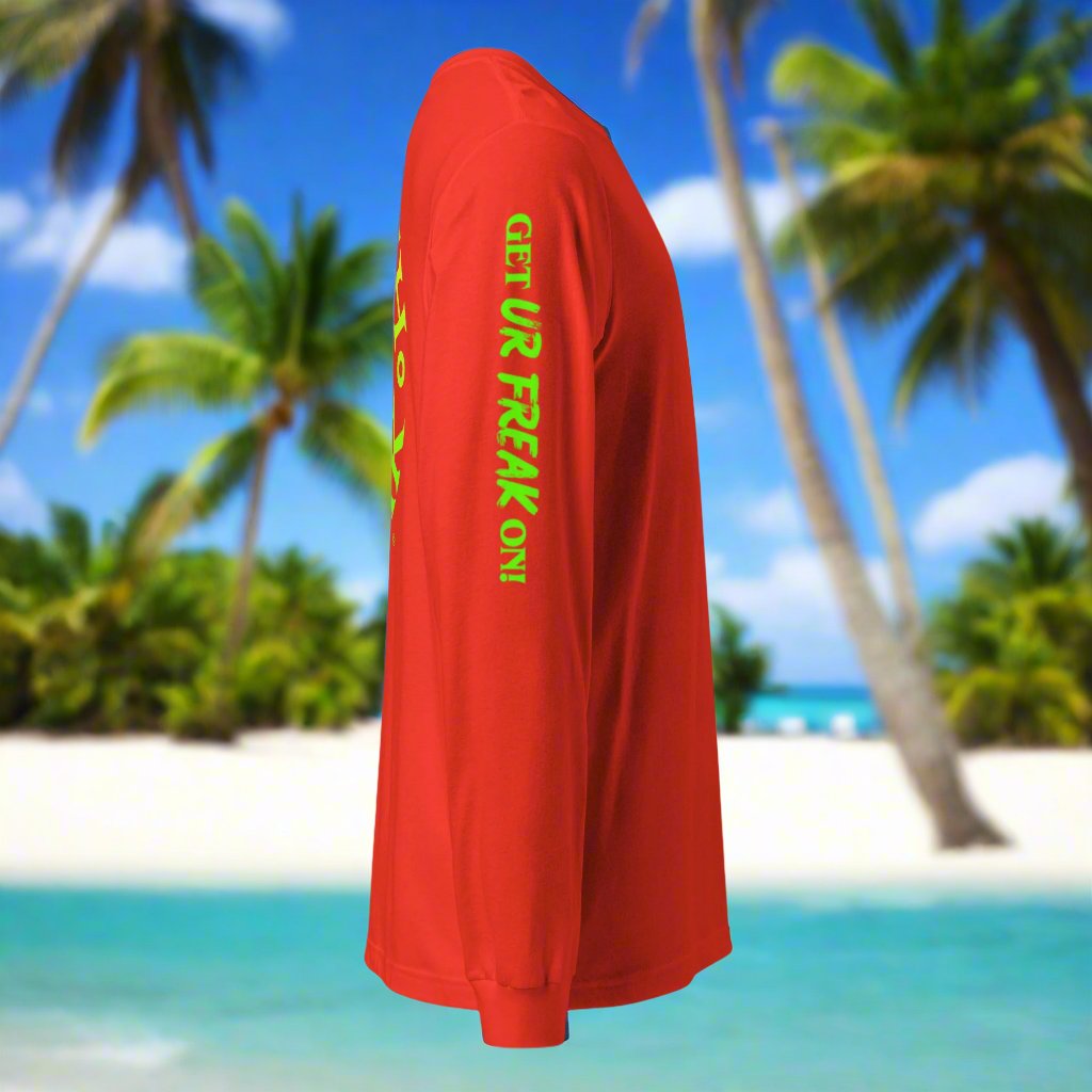 LIME & YELLOW BEACH FREAK© LONG SLEEVE TEE