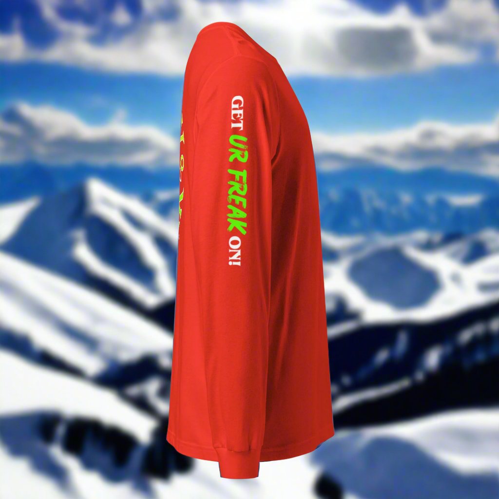 LIME, YELLOW & WHITE SNOW FREAK© LONG SLEEVE TEE