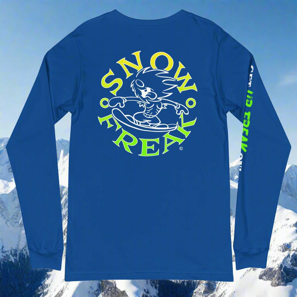 LIME, YELLOW & WHITE SNOW FREAK© LONG SLEEVE TEE