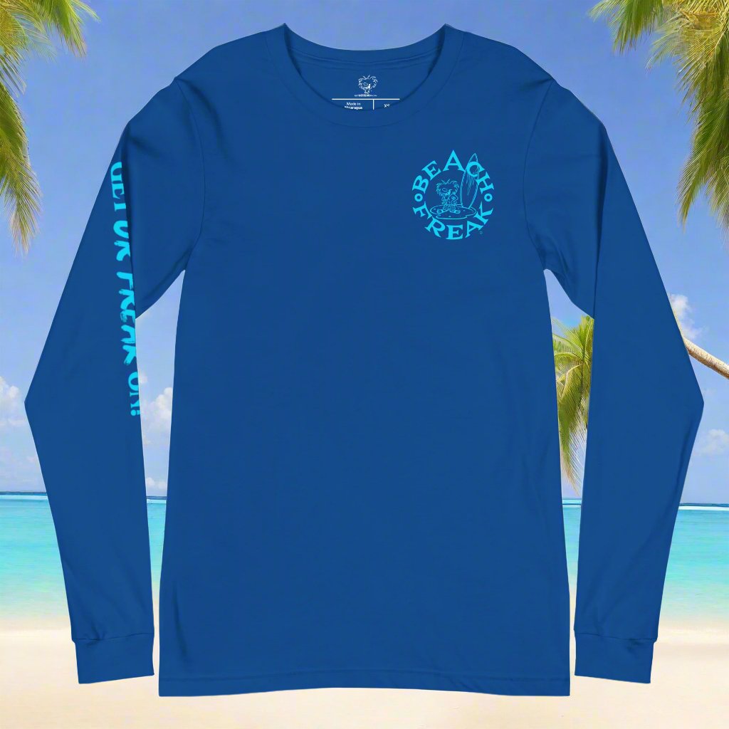 NEON BLUE BEACH FREAK© LONG SLEEVE TEE