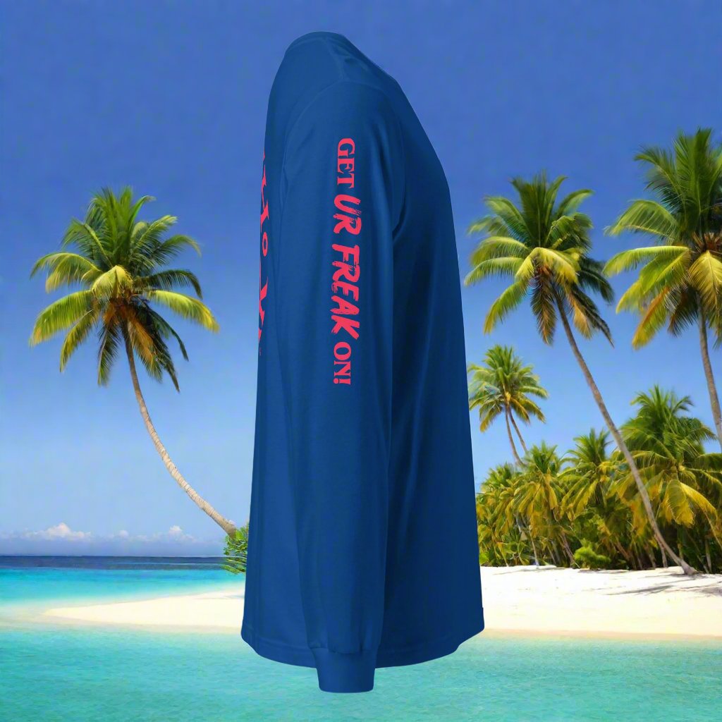 NEON RED BEACH FREAK© LONG SLEEVE TEE