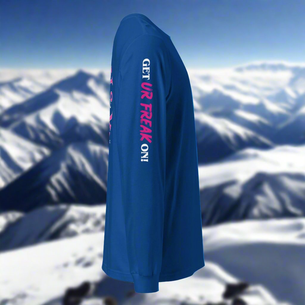 PINK & WHITE SNOW FREAK© LONG SLEEVE TEE