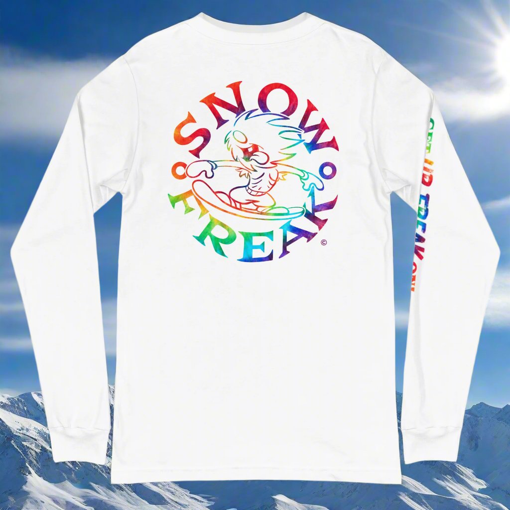 TIE-DYE SNOW FREAK© LONG SLEEVE TEE
