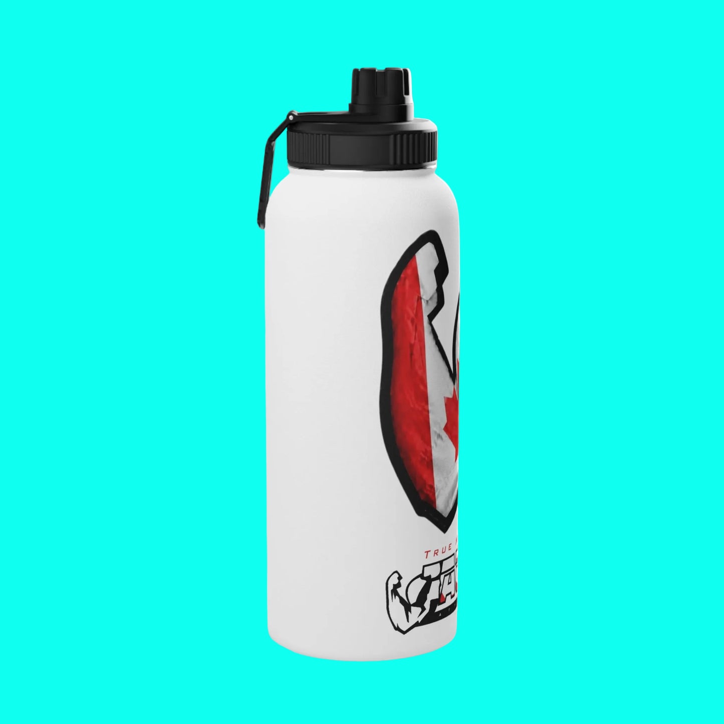 JACKED™ CANADA 'GET FLEXED' Stainless Steel SPORT Water Bottle