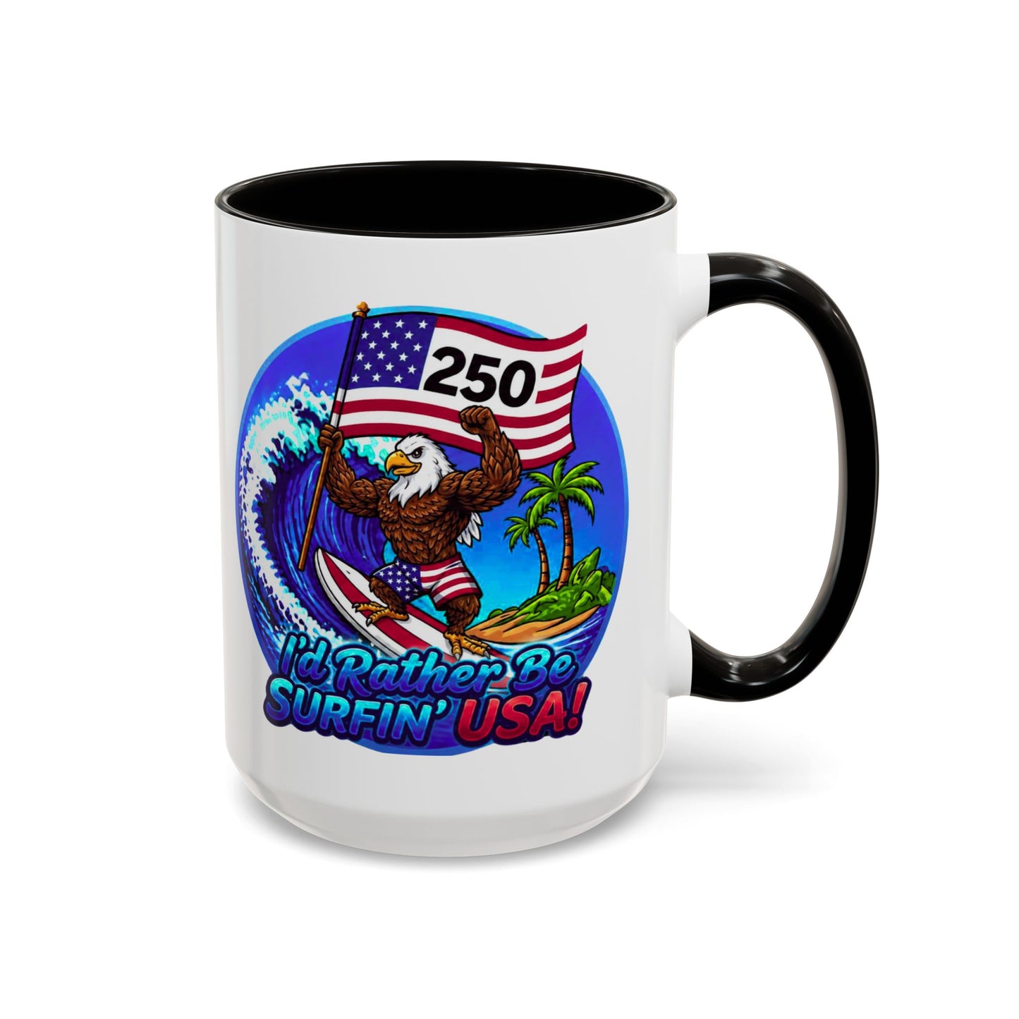Copy of SURFIN' USA BALD EAGLE '250' LIMITED EDITION - BEACH FREAK© 15 OZ. MUG