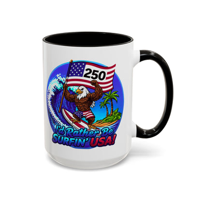 Copy of SURFIN' USA BALD EAGLE '250' LIMITED EDITION - BEACH FREAK© 15 OZ. MUG