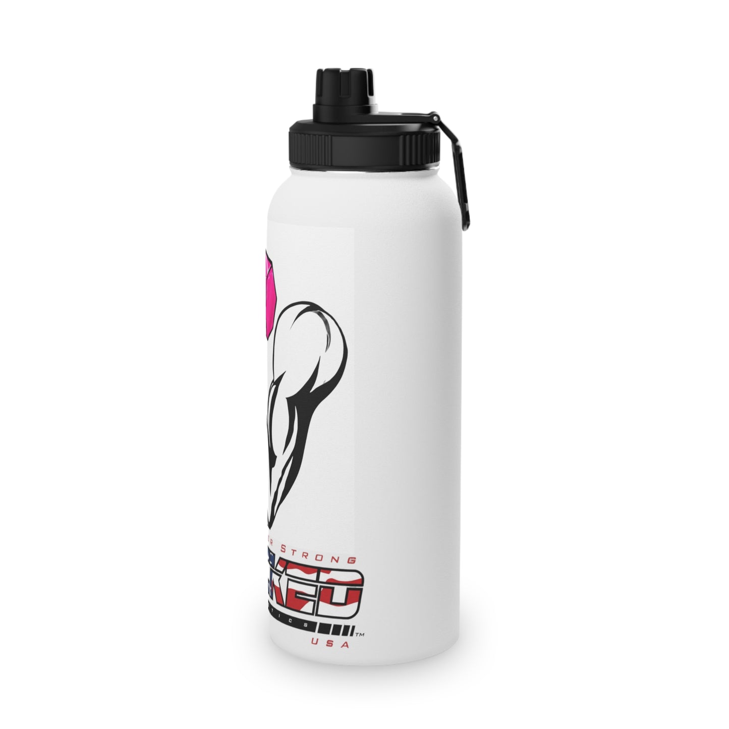 JACKED™ USA WOMEN'S 'GET FLEXED' Stainless Steel SPORT Water Bottle