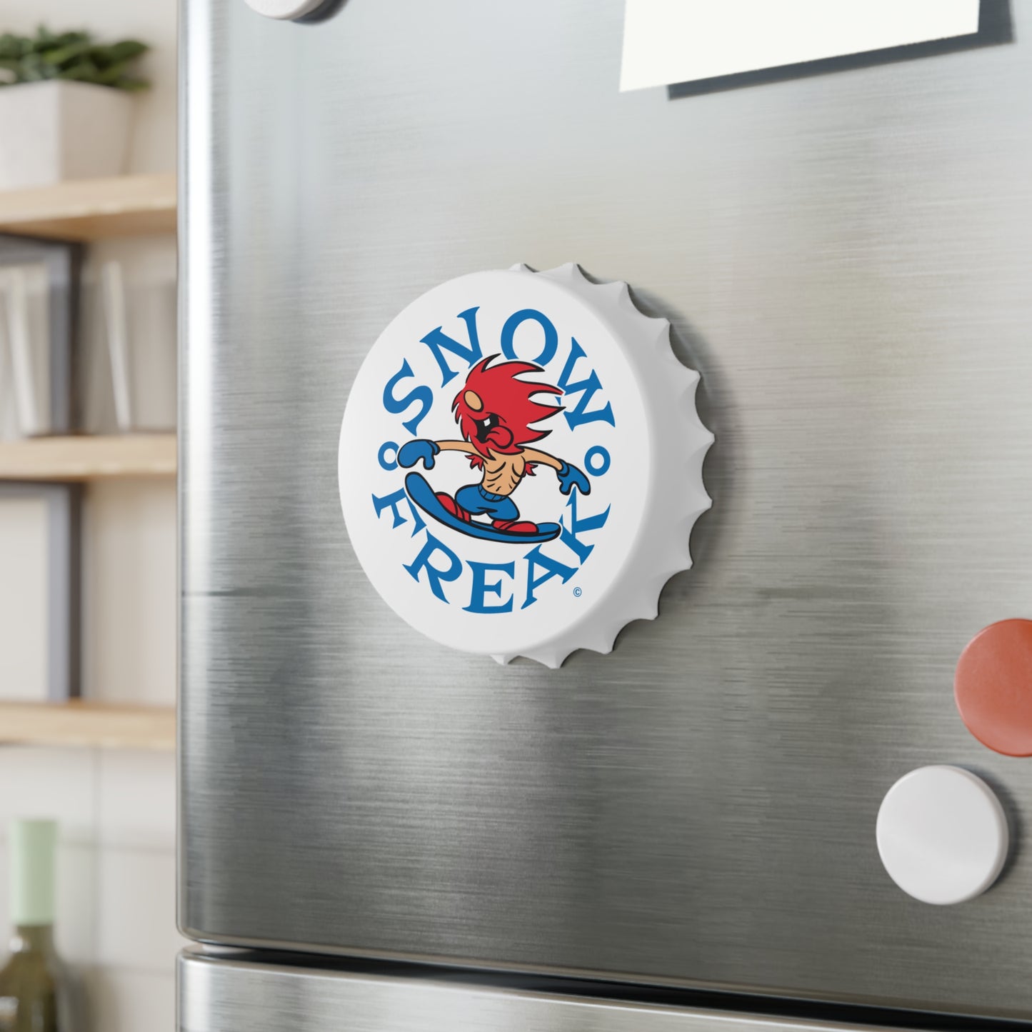 DRAFT: DO NTO PUBLISH - SNOW FREAK© Magnetic Bottle Opener - The Original FREAK!