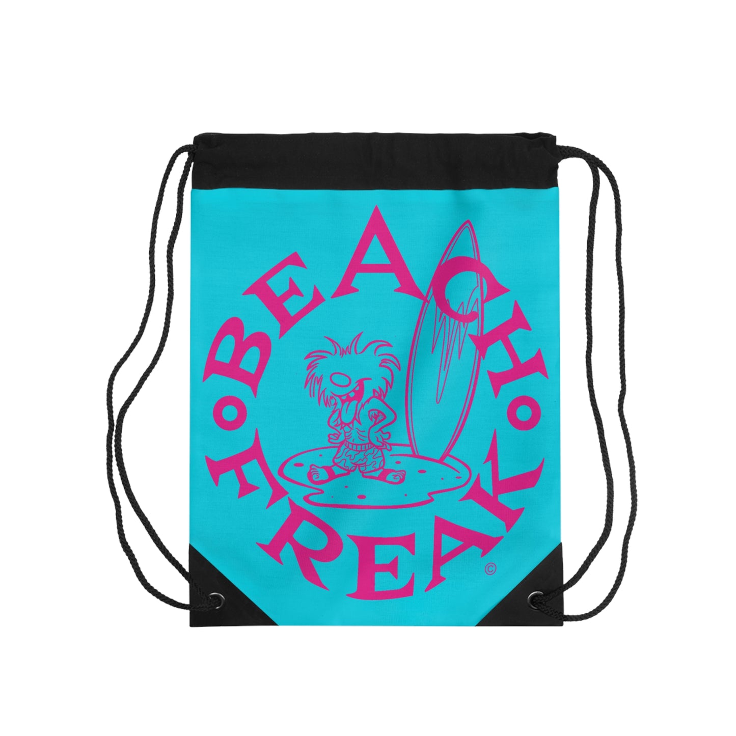 PINK BEACH FREAK© Drawstring Bag