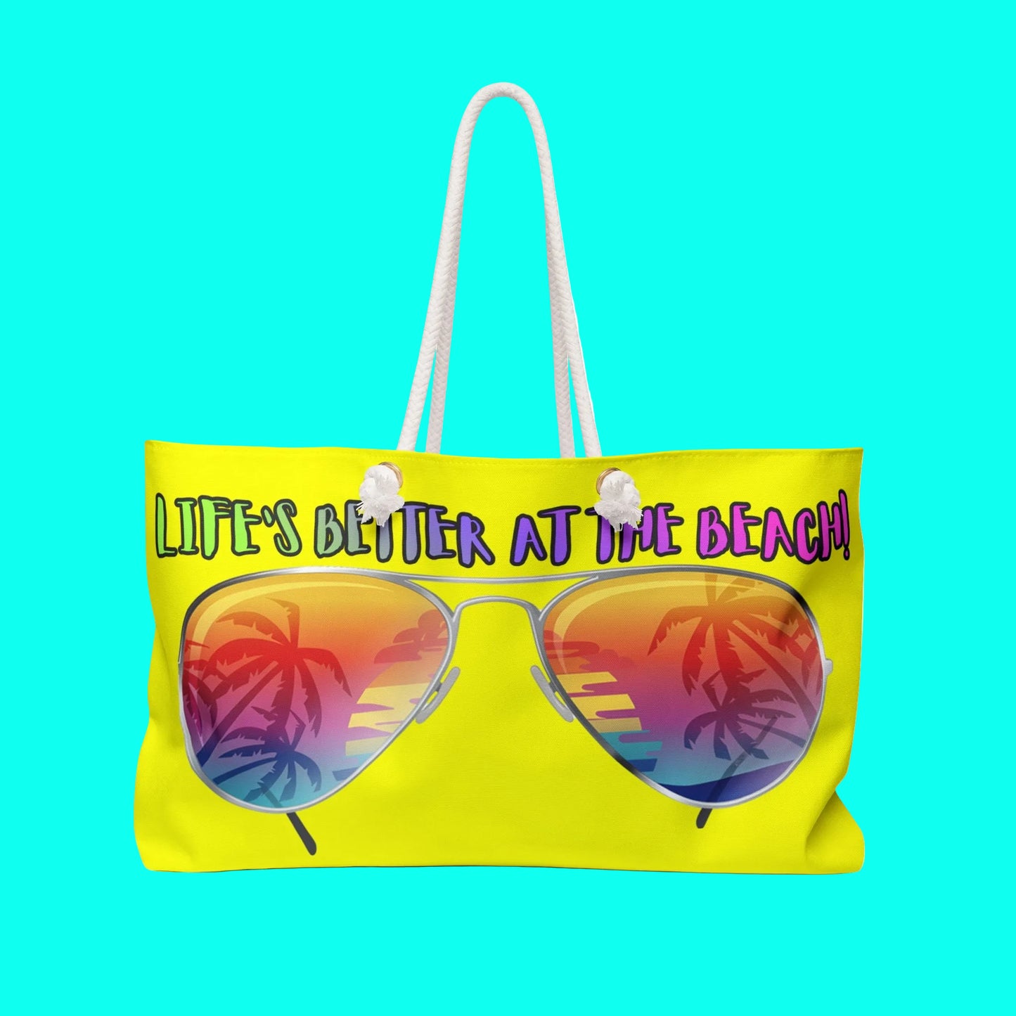 LIFE'S BETTER AT THE BEACH! - BEACH FREAK© Weekender Bag