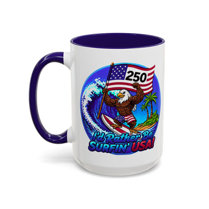 Copy of SURFIN' USA BALD EAGLE '250' LIMITED EDITION - BEACH FREAK© 15 OZ. MUG
