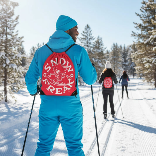 WHITE SNOW FREAK© Drawstring Bag