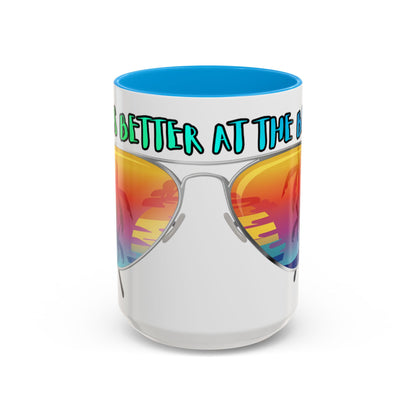 LIFE'S BETTER AT THE BEACH! - BEACH FREAK© 15 OZ. MUG
