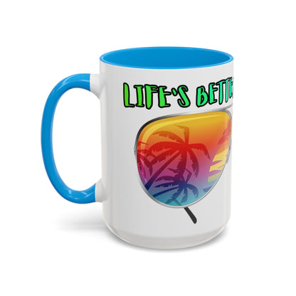 LIFE'S BETTER AT THE BEACH! - BEACH FREAK© 15 OZ. MUG