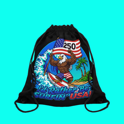 SURFIN' USA BALD EAGLE 250 LIMITED EDITION - BEACH FREAK© Drawstring Bag