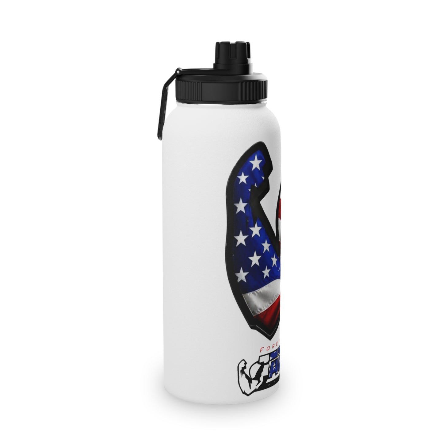 JACKED™ USA 'GET FLEXED' Stainless Steel SPORT Water Bottle