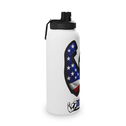 JACKED™ USA 'GET FLEXED' Stainless Steel SPORT Water Bottle