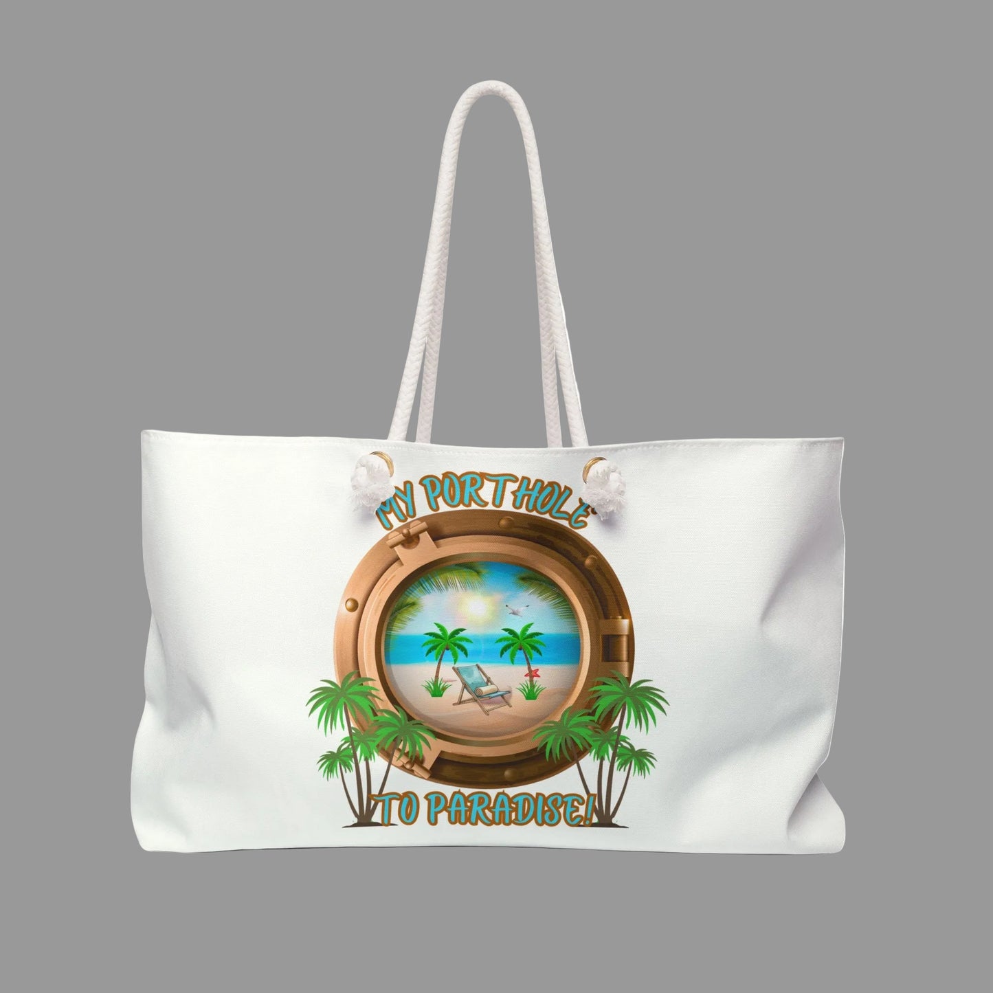 MY PORTHOLE TO PARADISE - BEACH FREAK© Weekender Bag