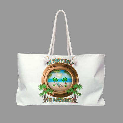 MY PORTHOLE TO PARADISE - BEACH FREAK© Weekender Bag