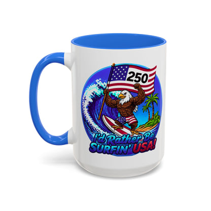 Copy of SURFIN' USA BALD EAGLE '250' LIMITED EDITION - BEACH FREAK© 15 OZ. MUG