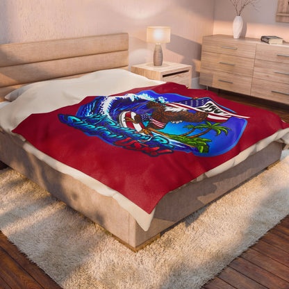 SURFIN' USA FREEDOM 250 LIMITED EDITION - BEACH FREAK© Plush Blanket