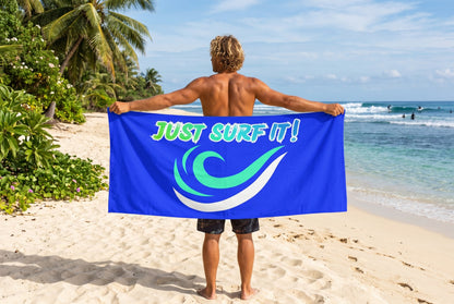 JUST SURF IT! - BEACH FREAK© MUY GRANDE MINK COTTON TOWEL